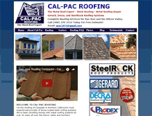 Tablet Screenshot of calpac.com